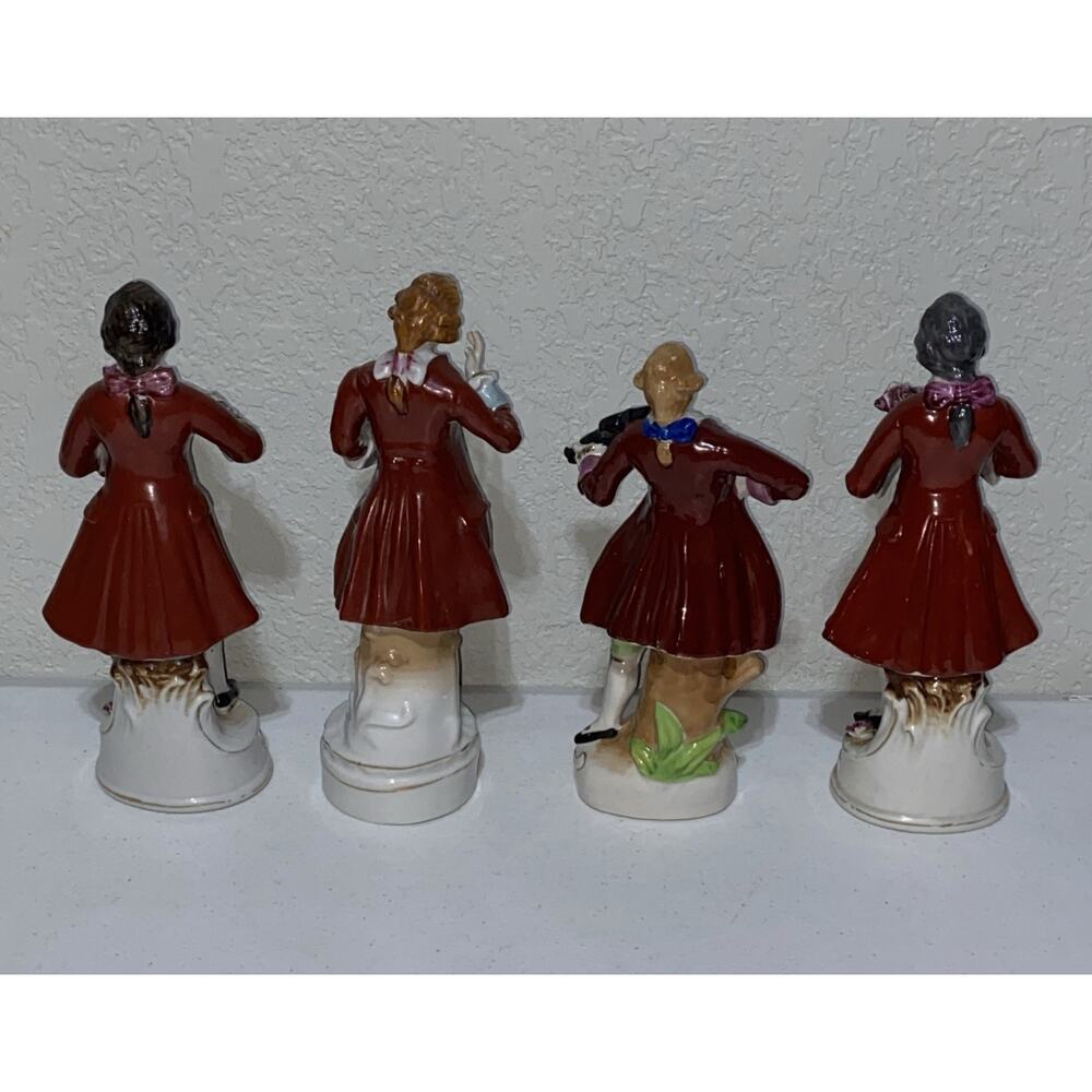 Rare Vintage Lot Of 4 Men‎ Victorian Royal Figurines Made In Occupied Japan 10” - Picture 2 of 14
